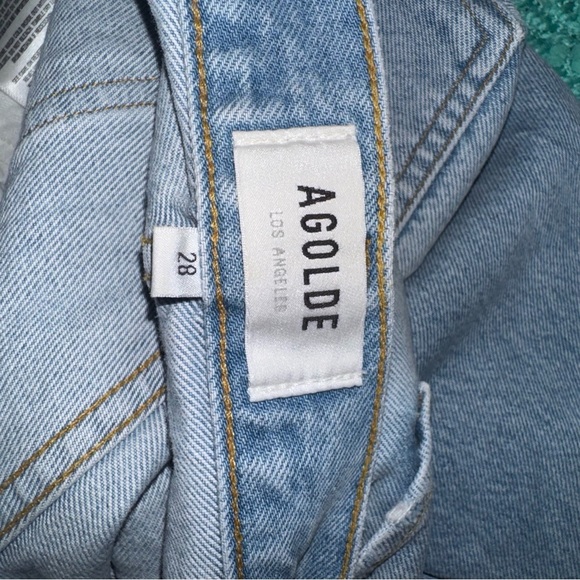 Agolde Riley High Rise Straight Crop Jeans - Picture 5 of 8